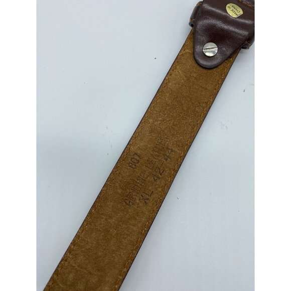 Brown Genuine Leather Belt Men's Size XL 42-44 Style 807 - Picture 5 of 9